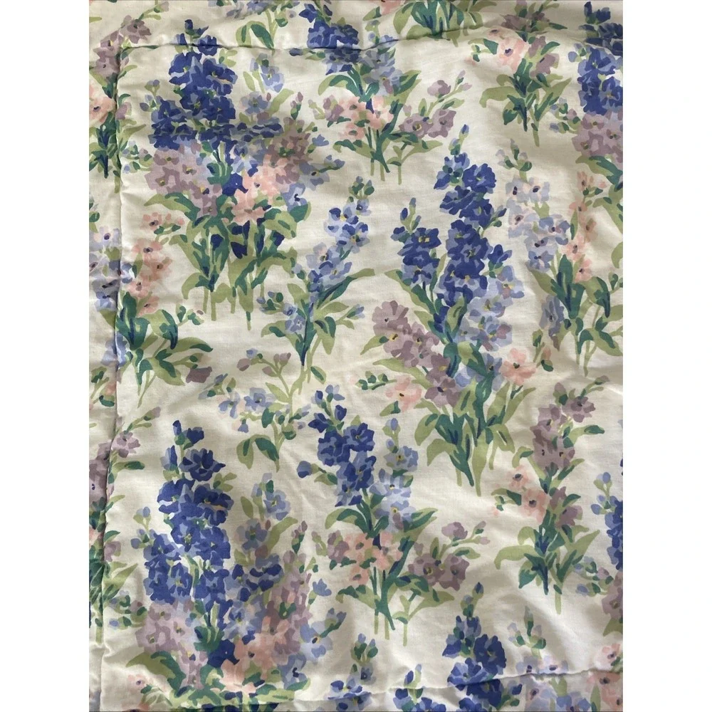 2 Vintage Laura Ashley Abbeville Stocks Standard Pillow Shams Padded Top